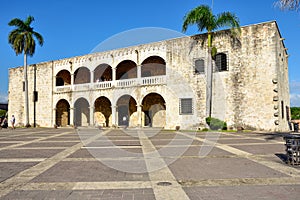 Santo Domingo, Dominican Republic. Alcazar de Colon (Diego Columbus House), Spanish Square.