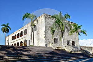 Santo Domingo, Dominican Republic. Alcazar de Colon (Diego Columbus House), Spanish Square. photo