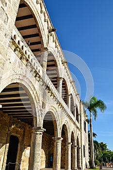 Santo Domingo, Dominican Republic. Alcazar de Colon (Diego Columbus House), Spanish Square. photo