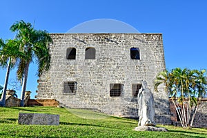 Santo Domingo, Dominican Republic. Statue of Maria De Toledo in Alcazar de Colon (Diego Columbus House).