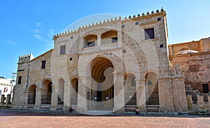 Santo Domingo, Dominican Republic. View of famous Cathedral in Columbus Park, Colonial Zone.