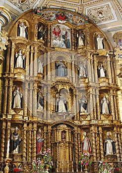 Santo domingo temple  in puebla mexico IX photo