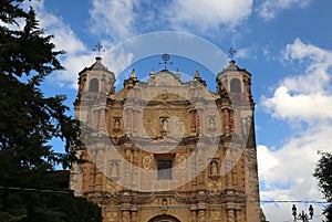 The Santo Domingo Temple in San Cristobal de las Casas, Mexico photo