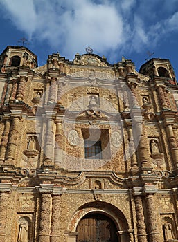 The Santo Domingo Temple in San Cristobal de las Casas, Mexico photo