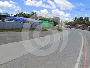 Santo Tomas - Carmen Road with beautiful clouds formation