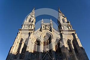 Santo Tomas de Canterbury church in the old town of the beautiful city of Aviles, Asturias,