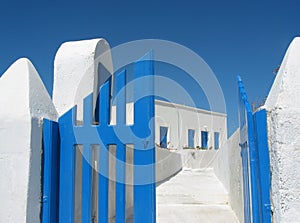 Santorini house gates