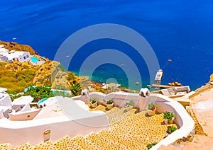 In Santorini island in Greece