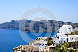 Santorini island, Greece - Caldera over Aegean sea