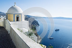 Santorini Island travel destination and scenery