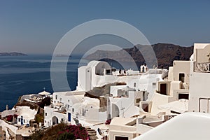 Santorini Island, view of the caldera from the village of Oia.