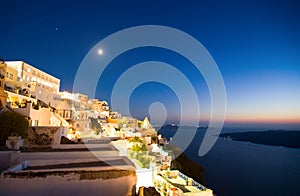 Santorini by night