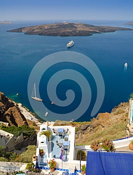 Santorini patio view
