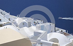 Santorini rooftops photo