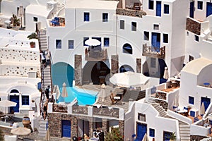 Santorini's architecture.
