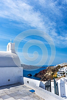 Santorini, traditional church in Oia town