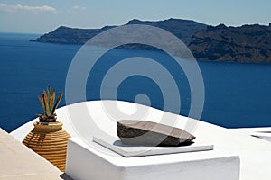 Santorini typical view photo