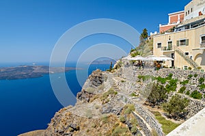 Santorini view on caldera