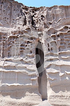 Santorini volcanic cliff, Greece