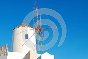 Santorini windmill