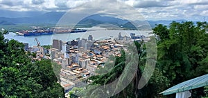 Santos Brazil as viewed from Monte Serrat