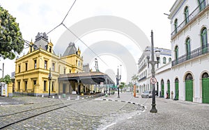 Touristic tram of Santos SP and the Pele Museum