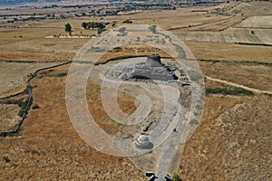 Santu Antine nuragic stone age Sardinia Nuraghe aerial