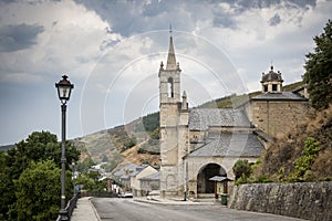 Santuario de la Virgen de las Angustias church in Molinaseca town, Province of Leon, Spain photo