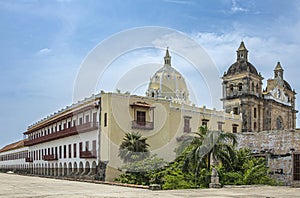 Santuario de San Pedro Claver with cloister building, Cartagena, Colombia