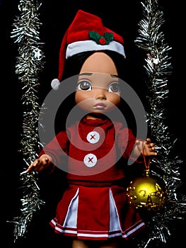 Santy doll , a doll wear santa dress