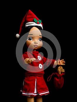 Santy doll , a doll wear santa dress