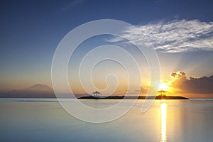 Sanur Sunrise, Bali Island of Indonesia.