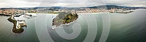 Sanxenxo and Silgar beach in Pontevedra, Spain