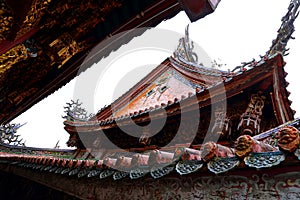 Sanxia Qingshui Zushi Temple with elaborate carvings and sculptures