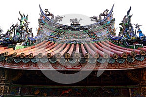 Sanxia Qingshui Zushi Temple with elaborate carvings and sculptures