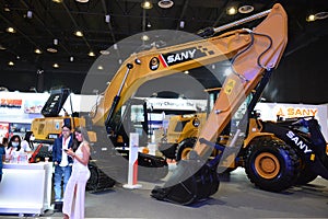 Sany excavator at Philconstruct in Pasay, Philippines