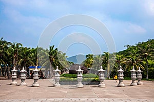 Sanya, Hainan Nanshan Buddhist Cultural Square pagoda photo