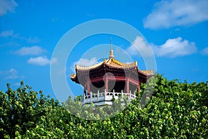 Sanya Nanshan Buddha Miao Jinshan Park pavilion pavilion photo