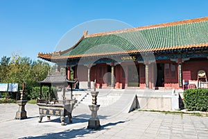 Sanyi Temple. a famous historic site in Zhuozhou, Hebei, China.