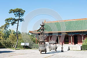 Sanyi Temple. a famous historic site in Zhuozhou, Hebei, China.