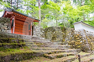 Sanzenin Temple in Ohara, Kyoto, Japan. Sanzenin Temple was founded in 804