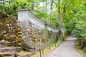 Sanzenin Temple in Ohara, Kyoto, Japan. Sanzenin Temple was founded in 804