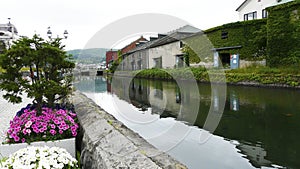 Sanzu River, Otaru, Hokkaido Island, Japan photo