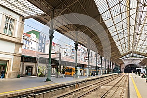 Sao Bento Railway Station in Porto city, Portugal