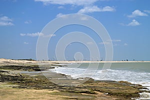 Sao Miguel do Gostoso, Rio Grande do Norte / Brazil. 2020. Empty and paradisiacal beach