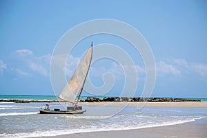 Sao Miguel do Gostoso, Rio Grande do Norte / Brazil. 2020. Empty and paradisiacal beach