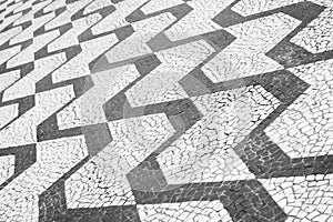 Sao Paulo Brazil Classic Sidewalk Pattern photo