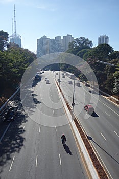 Sao Paulo/Brazil: streetview, avenue, cityscape photo