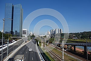 Sao Paulo/Brazil: streetview, Pinheiros avenue, cityscape photo