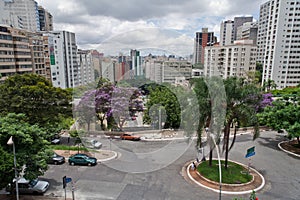 Sao Paulo Buildings in Nove de Julho Avenue